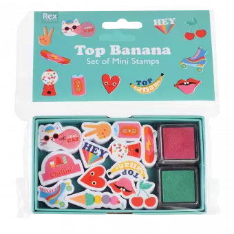 Top Banana Set Of Mini Stamps
