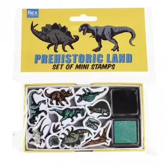 Prehistoric Land Set Of Mini Stamps