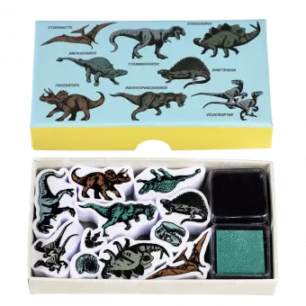 Prehistoric Land Set Of Mini Stamps