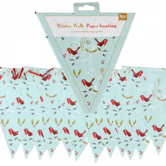 Winter Walk Paper Bunting