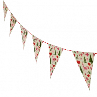 50s christmas paper bunting