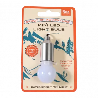 Spirit Of Adventure Light Bulb Keyring-Silver