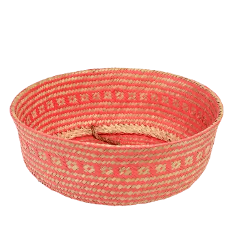 Large Coral Seagrass Basket