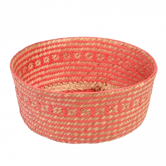 Small Coral Seagrass Basket