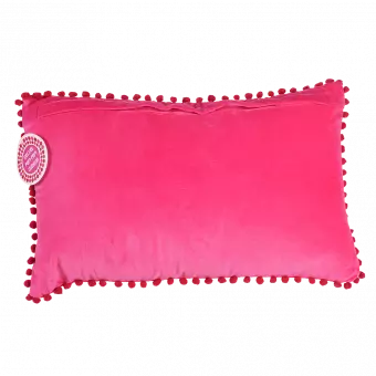 Pink Pom Pom Cushion