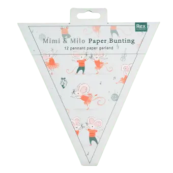 Mimi And Milo Paper Bunting