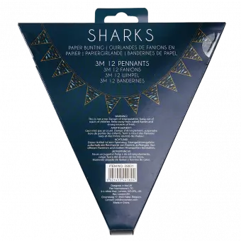 Sharks Paper Bunting