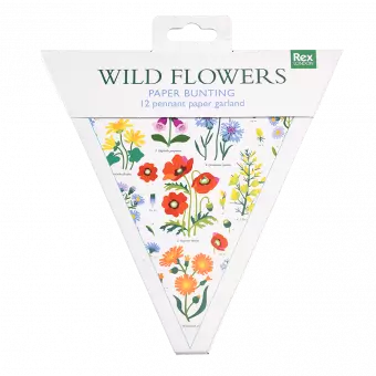 Wild Flowers Paper Bunting