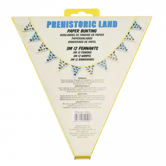 Prehistoric Land Paper Bunting