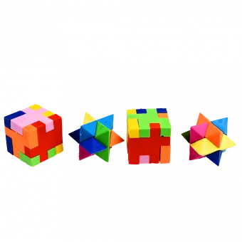 Wild Bear 3d Puzzle Erasers (set Of 4)