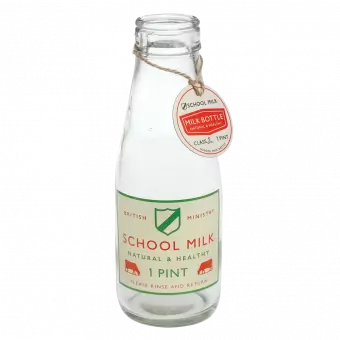 School milk bottle 1 pint