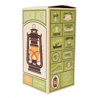 Aqua Led Hurricane Lantern
