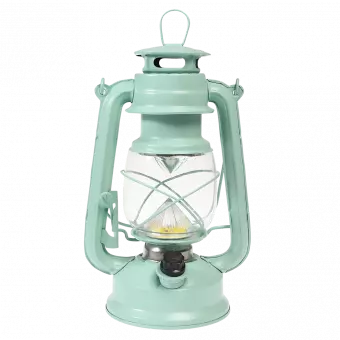 Aqua Led Hurricane Lantern
