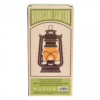 Aqua Led Hurricane Lantern