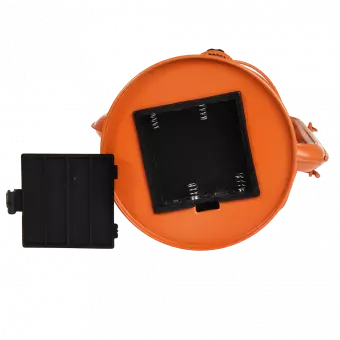 Burnt Orange Led Hurricane Lantern