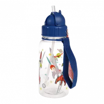 Clear Space Age Kids Water Bottle 500ml