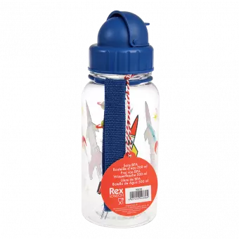 Clear Space Age Kids Water Bottle 500ml