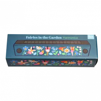 Fairies in the Garden Wooden Harmonica