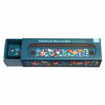 Fairies in the Garden Wooden Harmonica