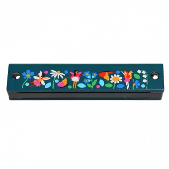 Fairies in the Garden Wooden Harmonica