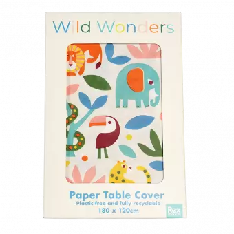 Wild Wonders Paper Table Cover