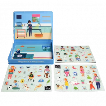 Magnetic Vet Play Scene Kit