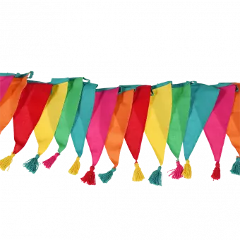 Colourful Tasselled Cotton Bunting