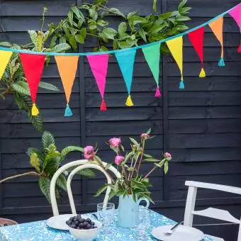Colourful Tasselled Cotton Bunting