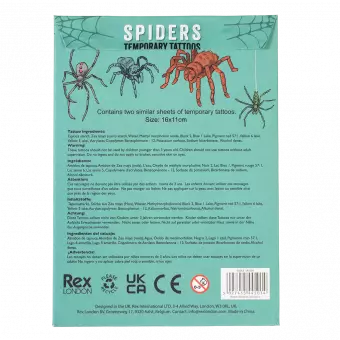 Temporary Tattoos - Spiders