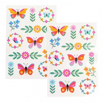 Temporary Tattoos - Floral Flutter