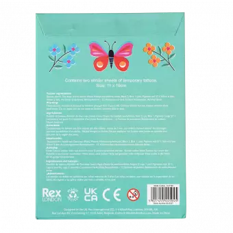 Temporary Tattoos - Floral Flutter