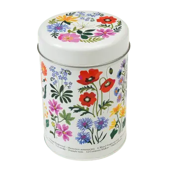 Wild Flowers cannister tin