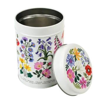 Wild Flowers cannister tin