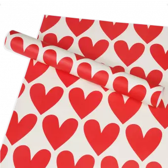 Wrapping Paper (5 Sheets) - Hearts