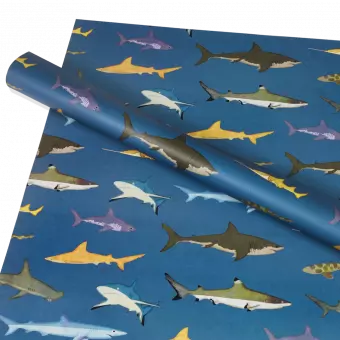 Wrapping Paper (5 Sheets) - Sharks