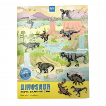Prehistoric Land Reusable Stickers And Scenes