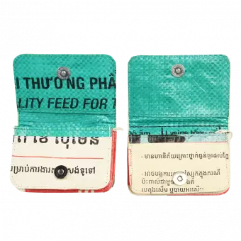 Recycled Cement Bag Coin Purse