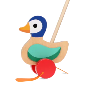 Wooden Push Along Duck