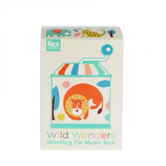 Winding Tin Music Box - Wild Wonders