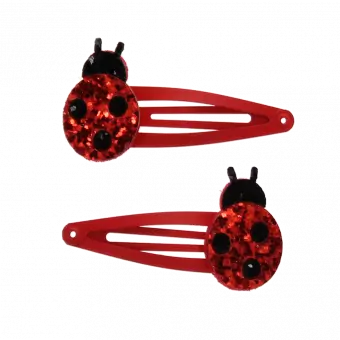 Ladybird Glitter Hair Clips (set Of 2)