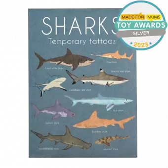 Shark Temporary Tattoos (2 Sheets)