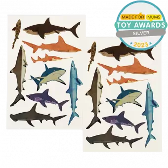 Shark Temporary Tattoos (2 Sheets)