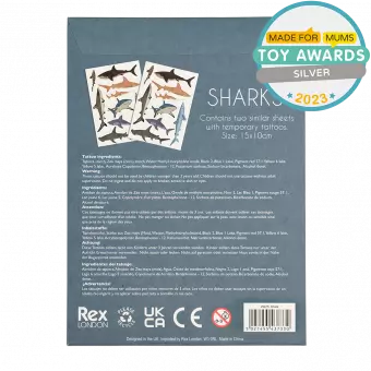 Shark Temporary Tattoos (2 Sheets)