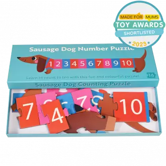 Sausage Dog Number Puzzle - Shortlisted - Made for mums toy awards