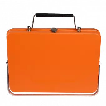 Portable Suitcase Bbq - Orange