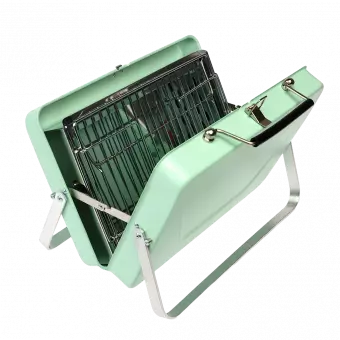 Portable Suitcase Bbq - Green