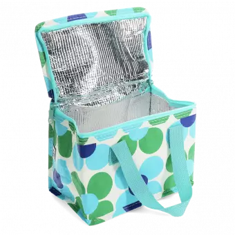 Lunch Bag - Blue And Green Daisy