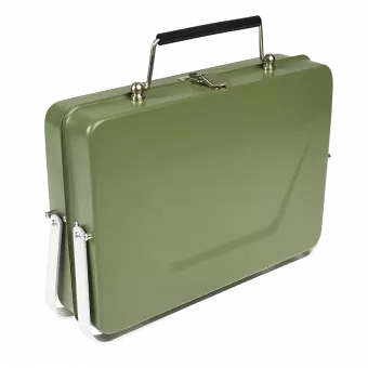 Portable Suitcase Bbq - Dark Green