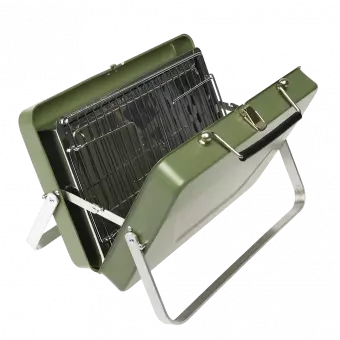 Portable Suitcase Bbq - Dark Green