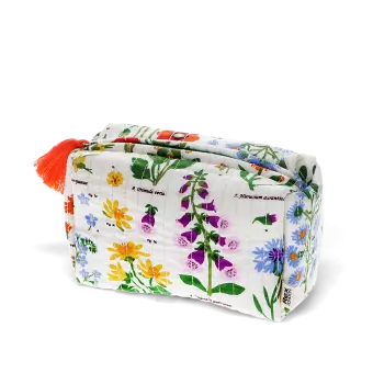 Quilted Makeup Bag - Wild Flowers